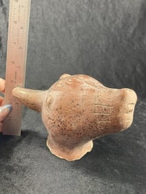 Pre- Columbian Pottery Vessel Indian Artifact Arrowhead