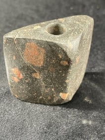 Saddle Back Bannerstone Indian Artifact Arrowhead