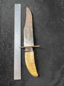 Engraved Wright Knife Indian Artifact Arrowhead