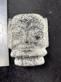 Stone Human Effigy Pendant Indian Artifact Arrowhead