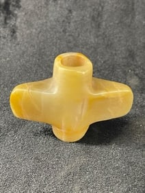 Quartz Bannerstone Indian Artifact Arrowhead