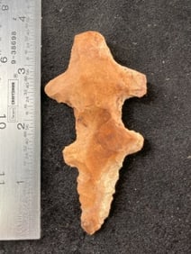 Chipped Lizard Effigy Indian Artifact Arrowhead