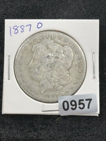 1887 O Morgan Silver Dollar Coin