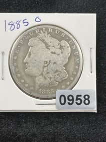 1885 O Morgan Silver Dollar Coin