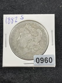 1882 S Morgan Silver Dollar Coin