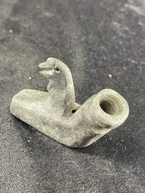 Bird Effigy Stone Pipe Indian Artifact Arrowhead