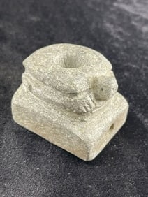 Turtle Effigy Stone Pipe