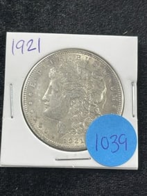 1921 Morgan Silver Dollar Coin
