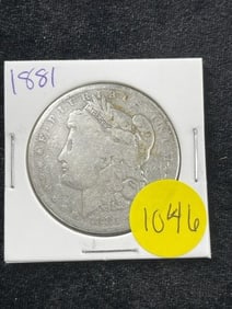 1881 Morgan Silver Dollar Coin
