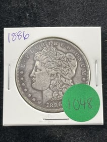 1886 Morgan Silver Dollar Coin