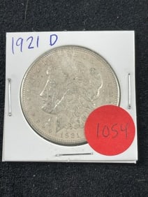 1921 D Morgan Silver Dollar Coin