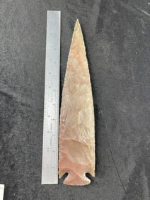 Large Spear Point Indian Artifact Arrowhead