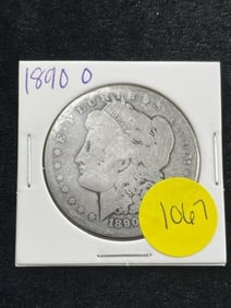 1890 O Morgan Silver Dollar Coin
