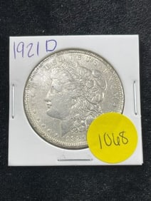 1921 D Morgan Silver Dollar Coin