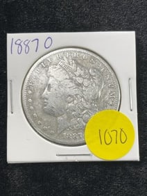 1887 O Morgan Silver Dollar Coin