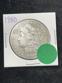 1880 Morgan Silver Dollar Coin