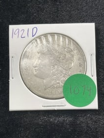 1921 D Morgan Silver Dollar Coin