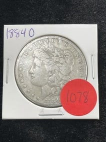 1884 O Morgan Silver Dollar Coin