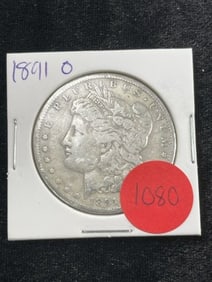1891 O Morgan Silver Dollar Coin