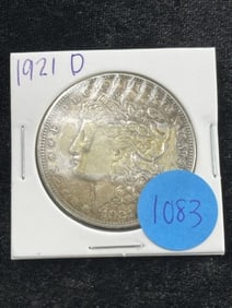 1921 D Morgan Silver Dollar Coin