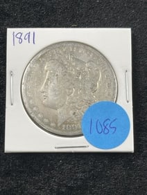 1891 Morgan Silver Dollar Coin
