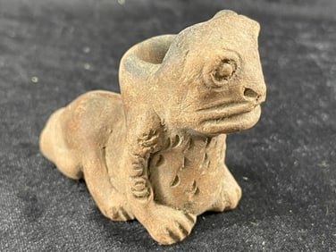 Pre-Columbian Pottery Pipe Indian Artifact Arrowhead