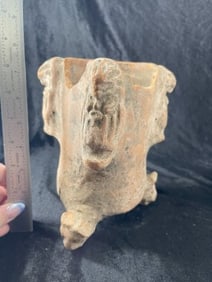 Pre-Columbian Pottery Vessel Indian Artifact Arrowhead