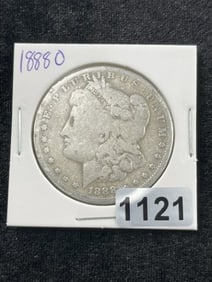 1888 O Morgan Silver Dollar Coin