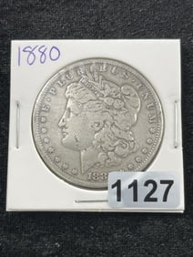 1880 Morgan Silver Dollar Coin