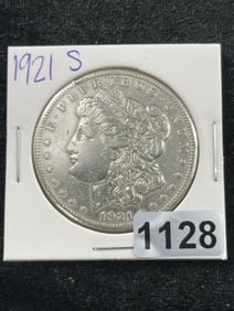 1921 S Morgan Silver Dollar Coin