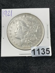 1921 Morgan Silver Dollar Coin