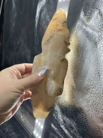 Quartz Human Effigy Indian Artifact Arrowhead