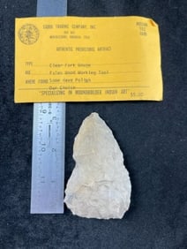 Clear Fork Gouge with Caddo Trading Company Museum Card