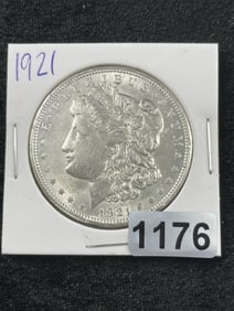 1921 Morgan Silver Dollar Coin