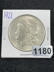 1921 Morgan Silver Dollar Coin