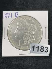 1921 D Morgan Silver Dollar Coin