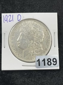 1921 D Morgan Silver Dollar Coin