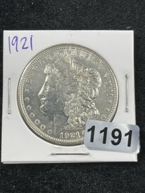 1921 Morgan Silver Dollar Coin
