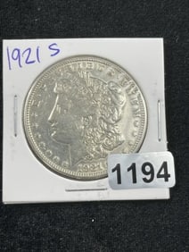 1921 S Morgan Silver Dollar Coin