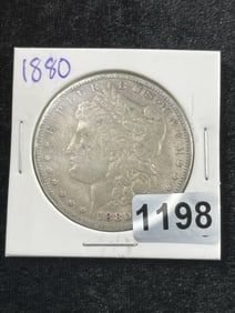1880 Morgan Silver Dollar Coin