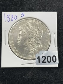 1880 S Morgan Silver Dollar Coin