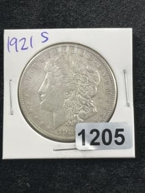 1921 Morgan Silver Dollar Coin