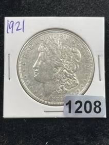 1921 Morgan Silver Dollar Coin