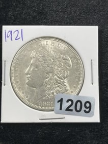 1921 Morgan Silver Dollar Coin