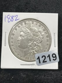 1882 Morgan Silver Dollar Coin