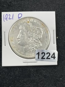 1921 D Morgan Silver Dollar Coin