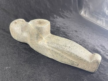 Human Effigy Stone Pipe Indian Artifact Arrowhead