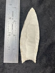 3 & 7/8" Fluted Clovis Indian Artifact Arrowhead