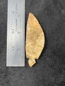 3 & 1/8" Turkeytail Knife Indian Artifact Arrowhead
