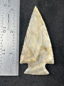 3 & 1/8" Apple Creek Indian Artifact Arrowhead